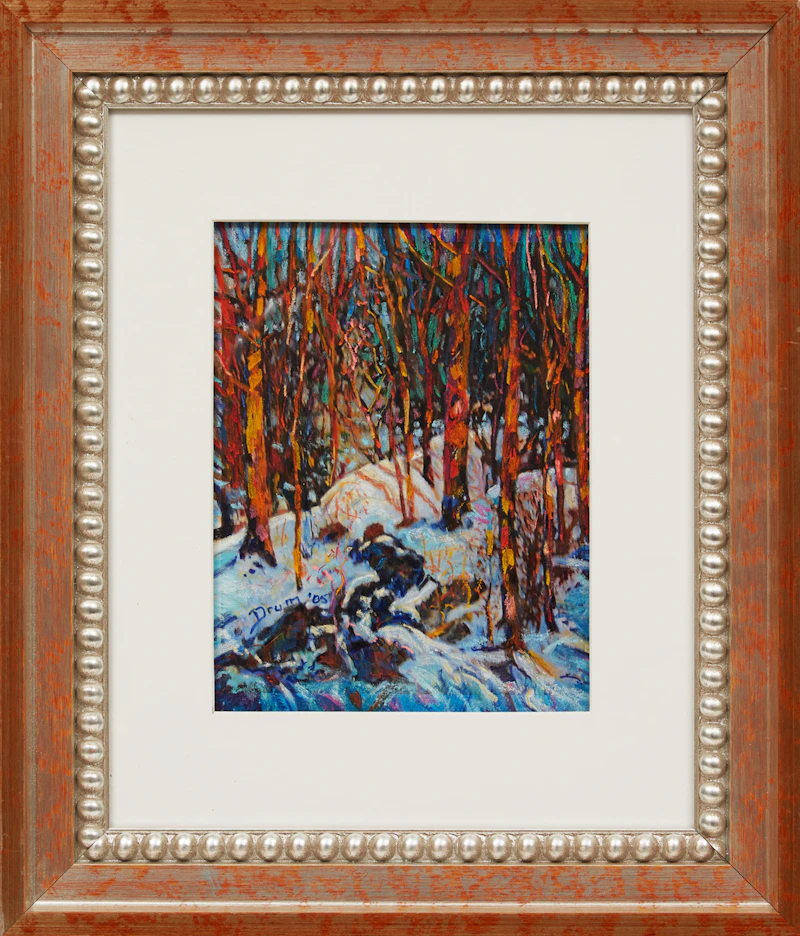 David Drum, Sun Dappled-Queenston Heights, gouache - view 2