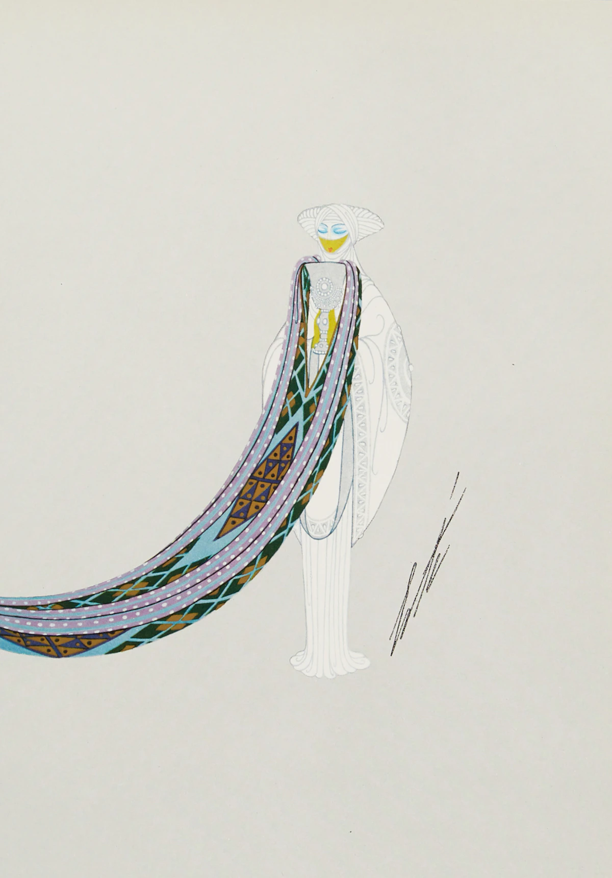 Erté, Source of the Rhine - The Rivers, reproduction print