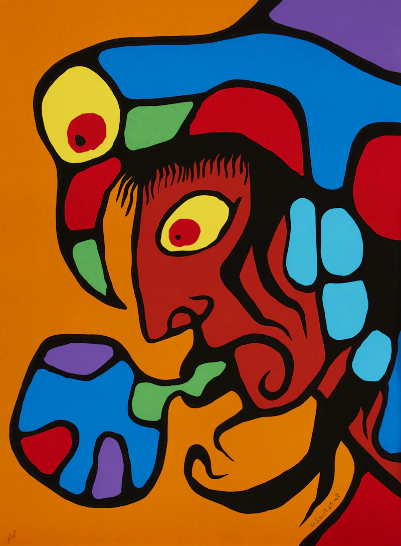 Norval Morrisseau, The Art of Norval Morrisseau: Collection of 5 Prints in Original Portfolio, five colour serigraphs - view 4