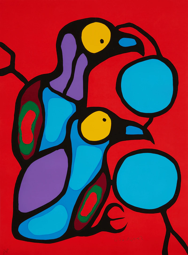 Norval Morrisseau, The Art of Norval Morrisseau: Collection of 5 Prints in Original Portfolio, five colour serigraphs - view 6