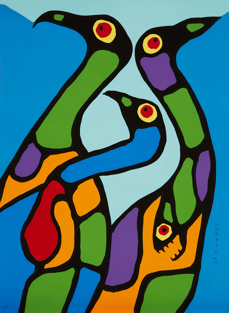 Norval Morrisseau, The Art of Norval Morrisseau: Collection of 5 Prints in Original Portfolio, five colour serigraphs - view 7