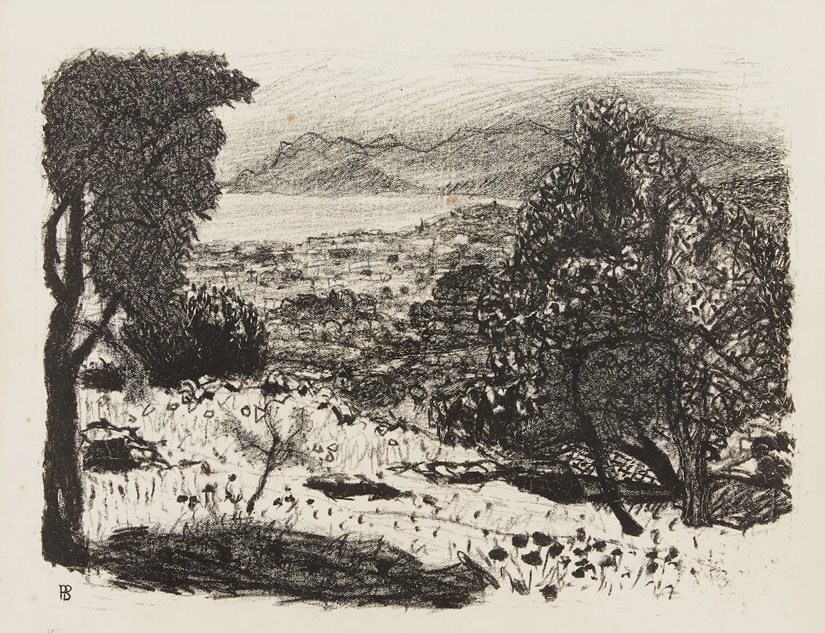 Pierre Bonnard, Paysage du midi, lithograph
