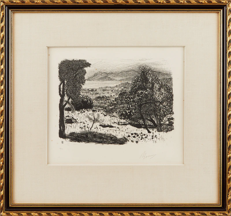 Pierre Bonnard, Paysage du midi, lithograph - view 2