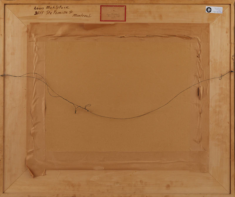 Louis Muhlstock, Reclining Nude, conté drawing - view 3