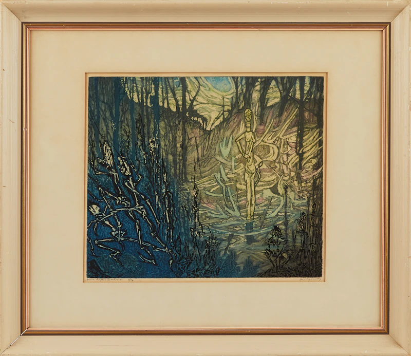 Nicholas Hornyansky, Dawn Dispels Darkness, colour etching - view 2