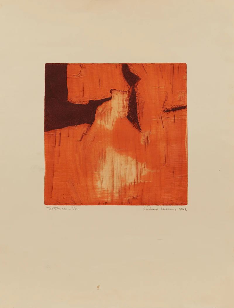 Richard Lacroix, Teotihuacan, etching, 1963 - view 2