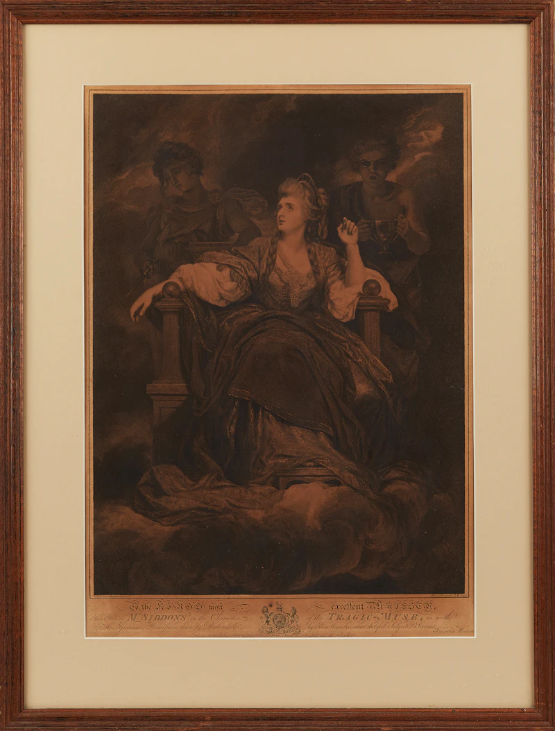 Francis Haward (after Sir Joshua Reynolds), The Tragic Muse, mezzotint - view 2