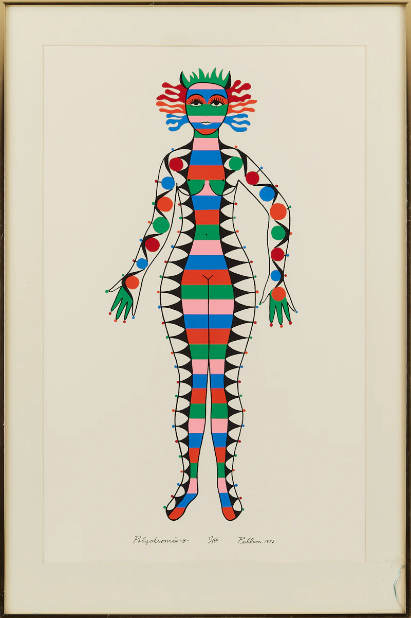 Alfred Pellan, Polychromée B, colour silkscreen, 1972 - view 2