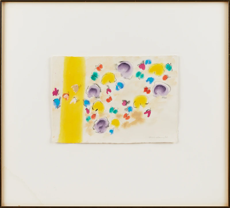 Kathleen Margaret Graham, Beginning with Yellow, acrylic on paper, 1984 - view 2