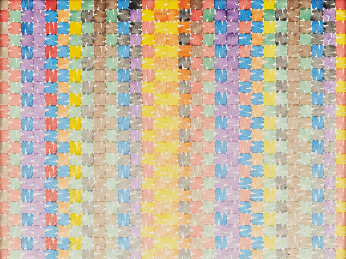 Ronald Albert Martin, February 1970 #27, watercolour on paper