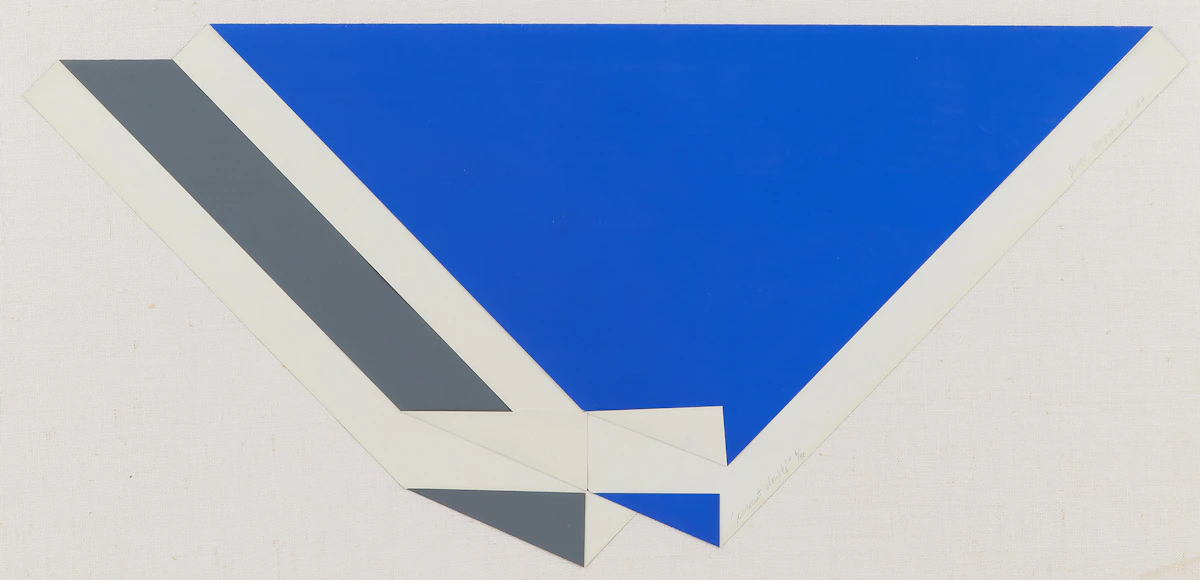 Serge Tousignant, Circuite Double, folded paper serigraph, 1967