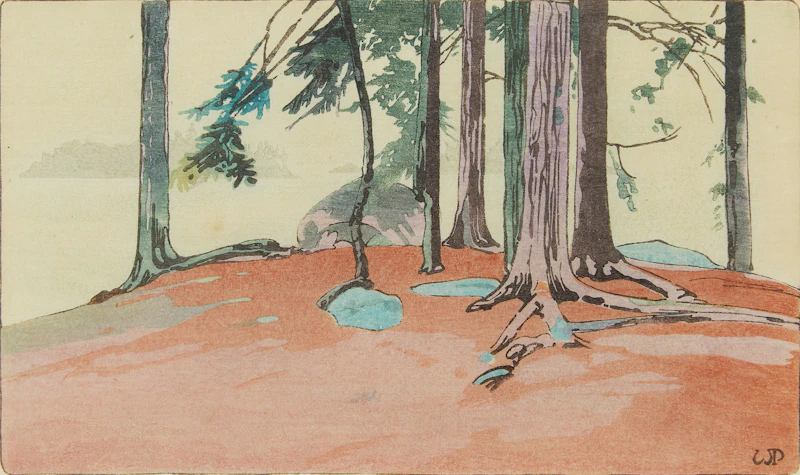 Rain, Lake of the woods by Walter Joseph Phillips