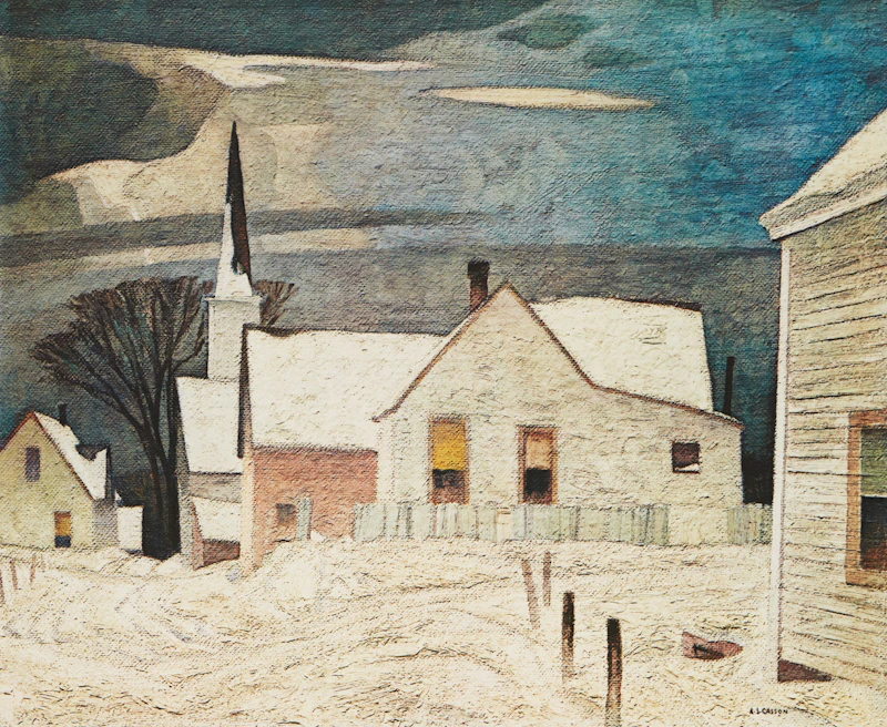 Alfred Joseph Casson, Poplar Grove; Village in Winter; Sunlit Hill, three colour serigraphs - view 3