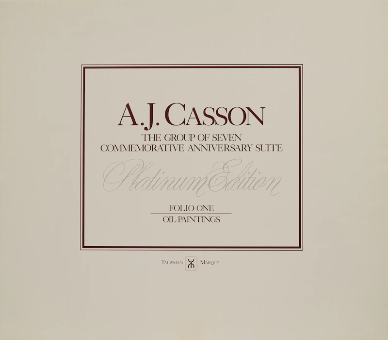 Alfred Joseph Casson, A.J. Casson: The Group of Seven Commemorative Anniversary Suite; Folio One: Oil Paintings