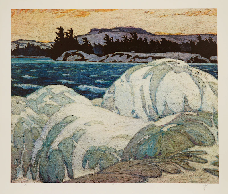 Alfred Joseph Casson, A.J. Casson: The Group of Seven Commemorative Anniversary Suite; Folio One: Oil Paintings, folio of seven colour serigraphs - view 4