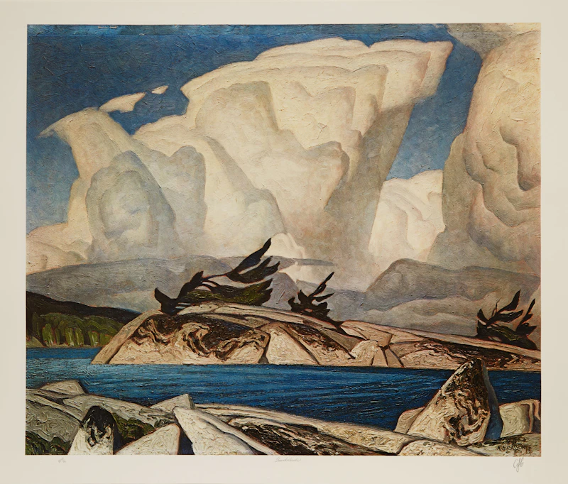 Alfred Joseph Casson, A.J. Casson: The Group of Seven Commemorative Anniversary Suite; Folio One: Oil Paintings, folio of seven colour serigraphs - view 5