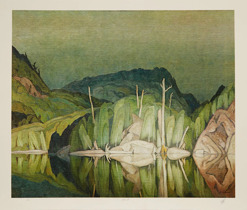 Alfred Joseph Casson, A.J. Casson: The Group of Seven Commemorative Anniversary Suite; Folio One: Oil Paintings, folio of seven colour serigraphs - view 8