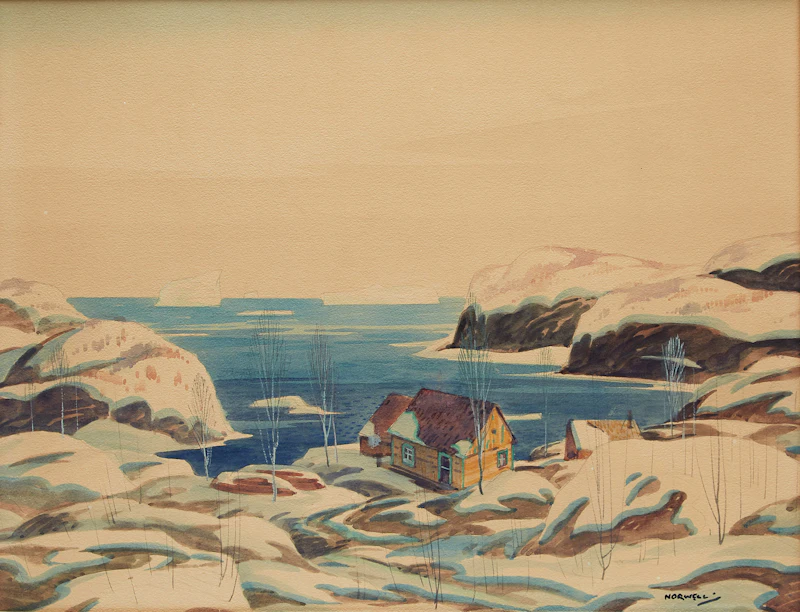 Graham Noble Norwell, Cottage on the Shore, watercolour - view 2