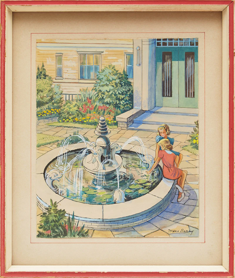 Mona Barry, View from a Window (Pall Mall Apartments, Toronto), watercolour, 1940 - view 2