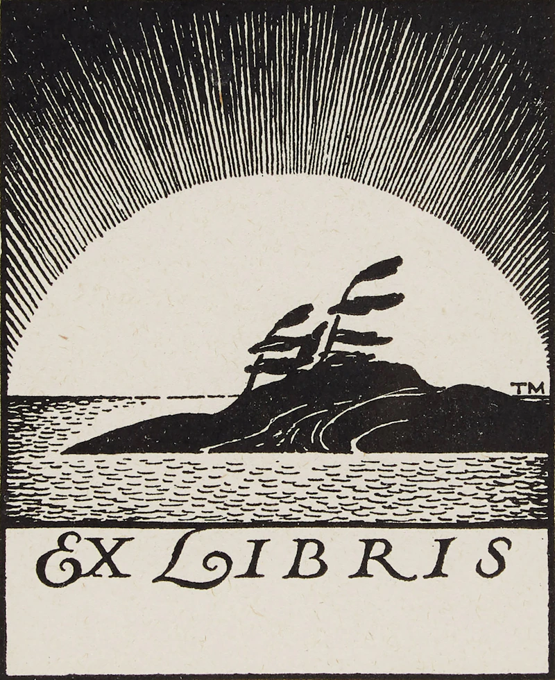 Thoreau MacDonald, Ex Libris, wood engraving - view 1