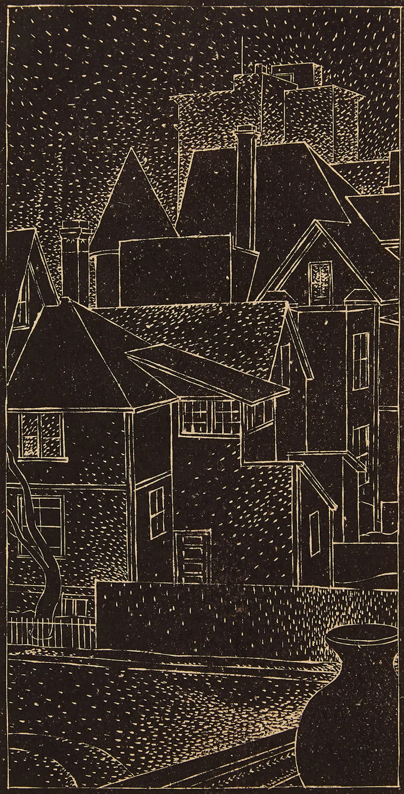 Lionel LeMoine FitzGerald, Jug on a Windowsill, linocut, 1940 - view 1