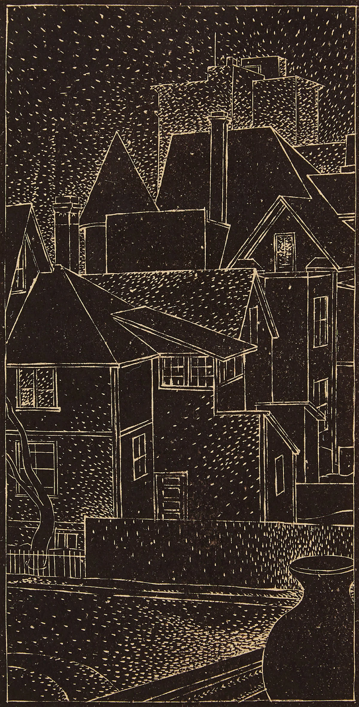 Lionel LeMoine FitzGerald, Jug on a Windowsill, linocut, 1940