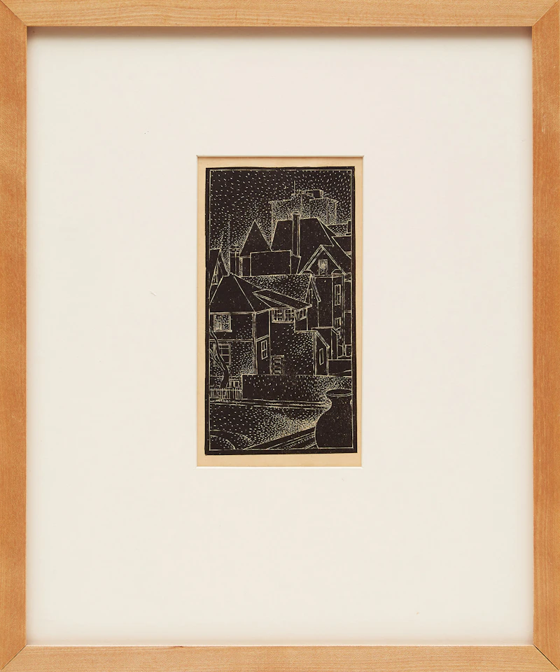 Lionel LeMoine FitzGerald, Jug on a Windowsill, linocut, 1940 - view 2
