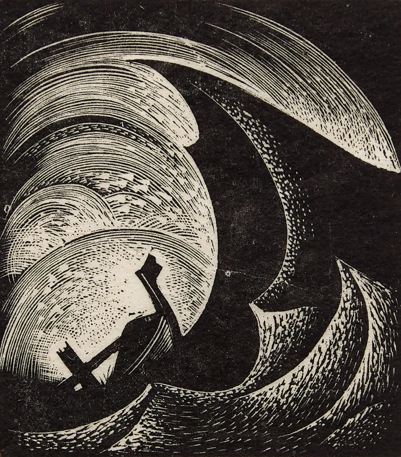 Laurence Evelyn Hyde, Ship in Rough Water