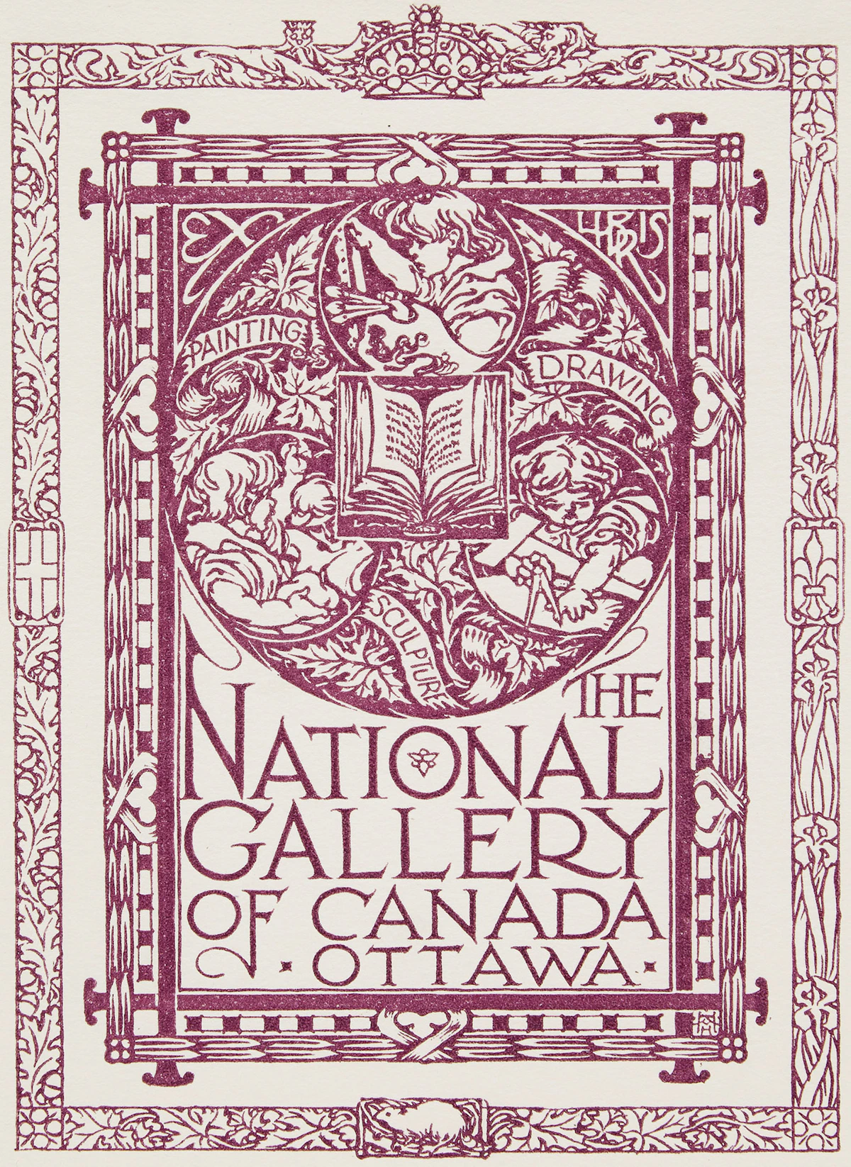 Alfred Harold Howard, Ex Libris - National Gallery of Canada, colour wood engraving