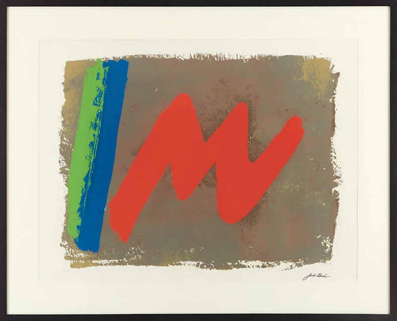 Jack Hamilton Bush, Red M, colour silkscreen - view 2