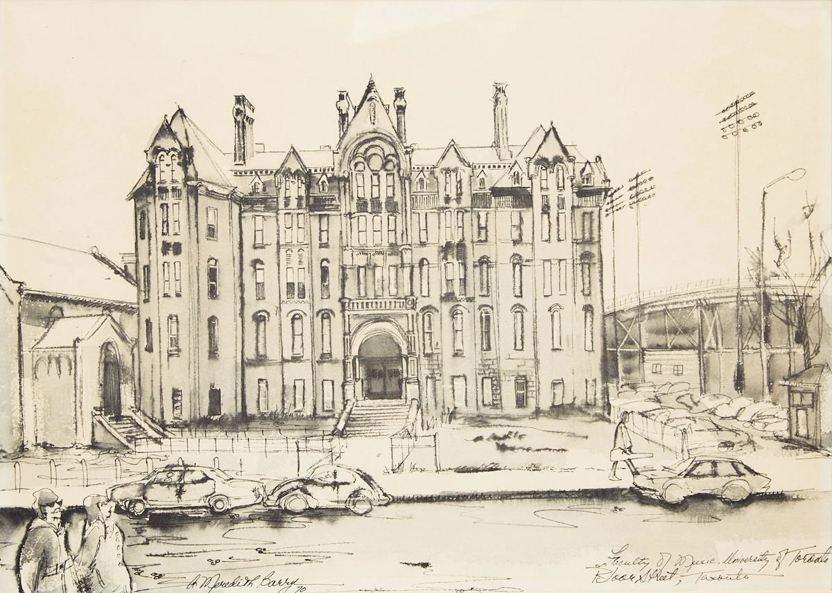 Anne Meredith Barry, Faculty of Music, University of Toronto, Bloor Street, Toronto; The Old Elgin Hotel, Dundas, Ontario; Brantford, Ontario, three photolithographs