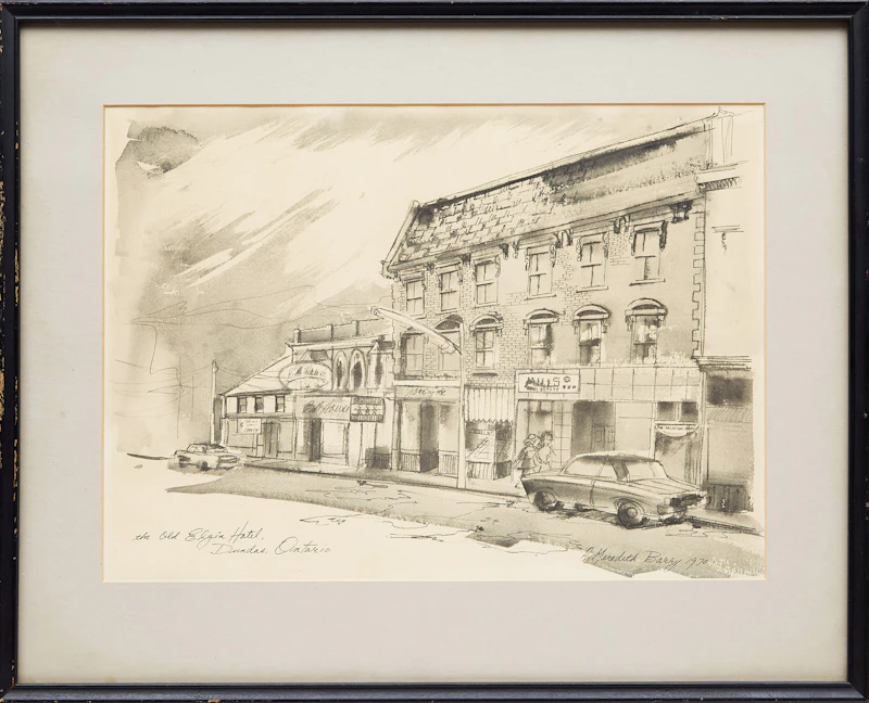 Anne Meredith Barry, Faculty of Music, University of Toronto, Bloor Street, Toronto; The Old Elgin Hotel, Dundas, Ontario; Brantford, Ontario, three photolithographs - view 5