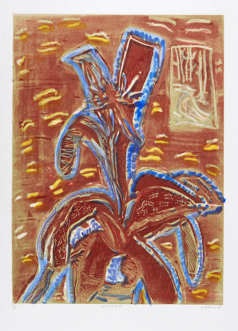 Arnold Shives, Bloom Finito XL; Vase, Vista V; Waterfall Cross IX, three etchings - view 3