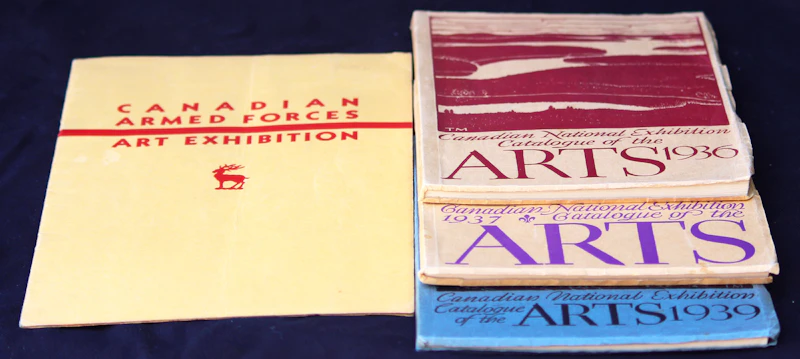 Canadian National Exhibition Catalogues (1936, 1937 & 1939) & Canadian Armed Forces Art Exhibition, 1942) by Books and Reference
