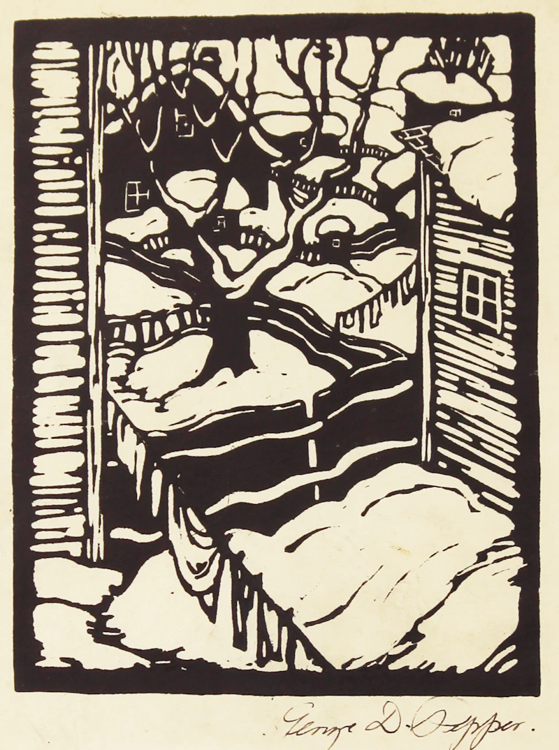 Snow-covered Backyards by George Douglas Pepper