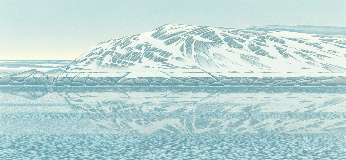 Christopher Pratt, Lance Point Rock, colour screenprint, 1990