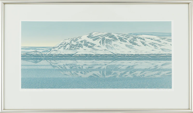 Christopher Pratt, Lance Point Rock, colour screenprint, 1990 - view 2