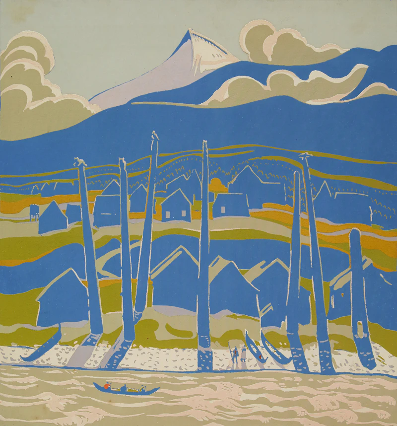 Alexander Young Jackson, Skeena River (The Native Town of Gitsegukla)