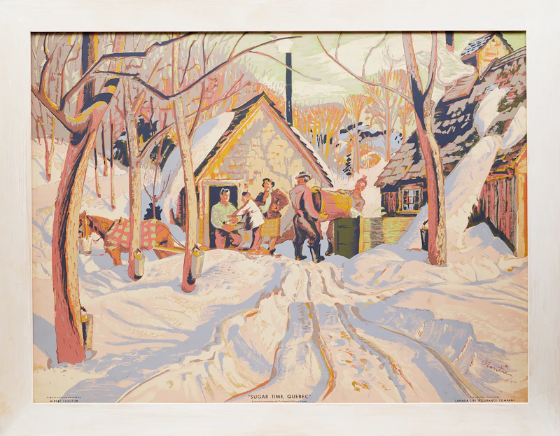 Albert Edward Cloutier, Sugar Time, Quebec, sampson-matthews silkscreen, 1944 - view 2