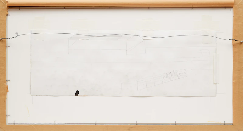 Irene McCaugherty, Wild Cow Milking, Lethbridge, 1960, watercolour, 1985 - view 3