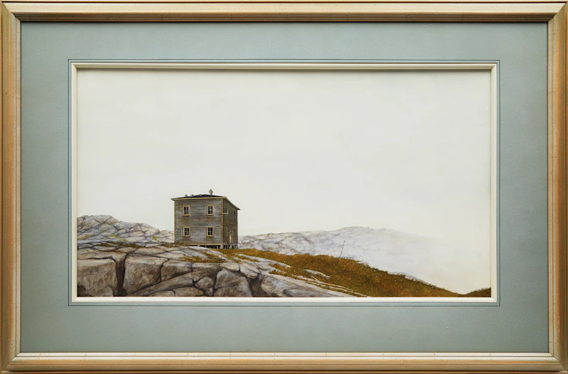 Michael French, Push-Through Fog, watercolour, 1973 - view 2