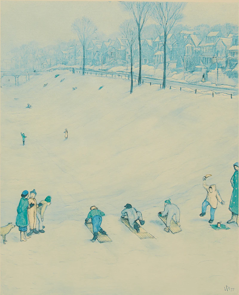 William Kurelek, Tobogganing