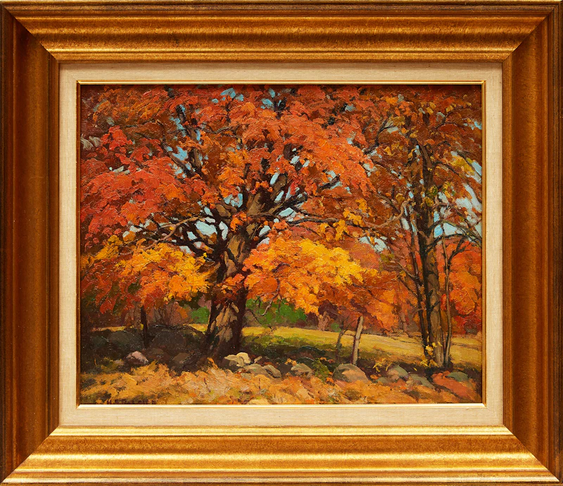 Herbert Sidney Palmer, The Old Maple, oil on board - view 2