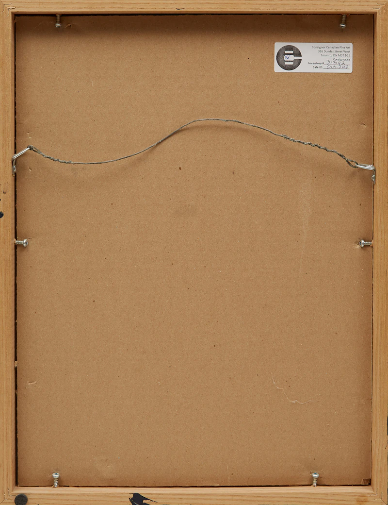 Charles Pachter, Moose in Landscape, mixed media and collage, 1973 - view 3