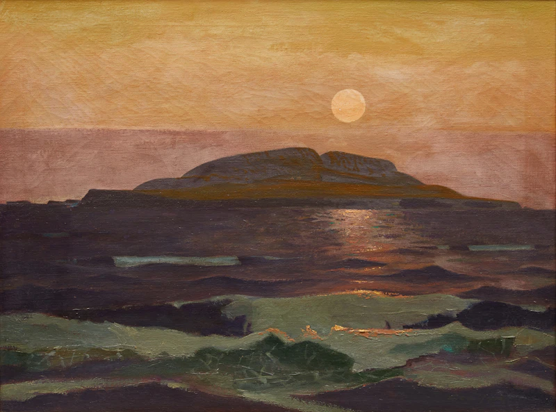 Charles Fraser Comfort, August Noon, Ingonish, Cape Breton, oil on canvas, 1975 - view 2