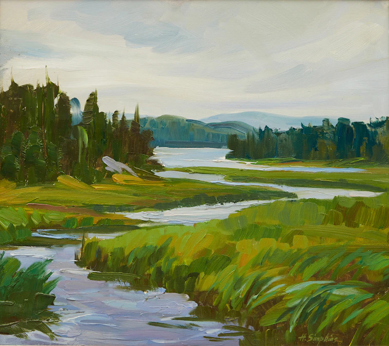 Henry John Simpkins, Algoma Territory, oil on masonite - view 2