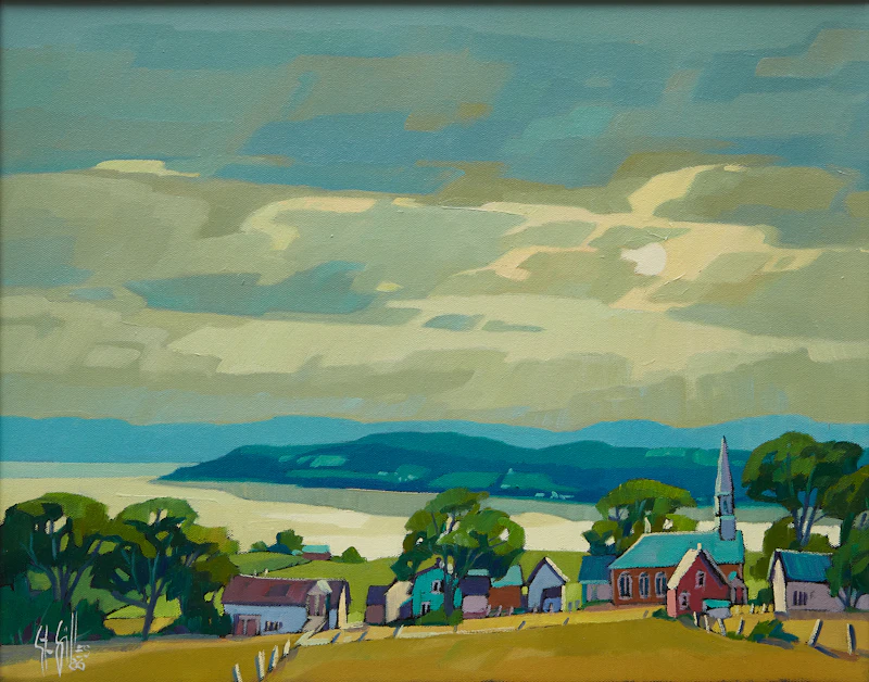 St. Gilles, St- Joachim, oil on canvas, 1986 - view 2