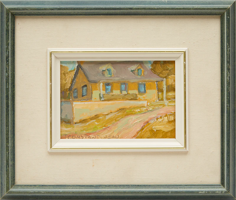 Jean Constantineau, Three Quebec Landscapes, three oils on masonite - view 4