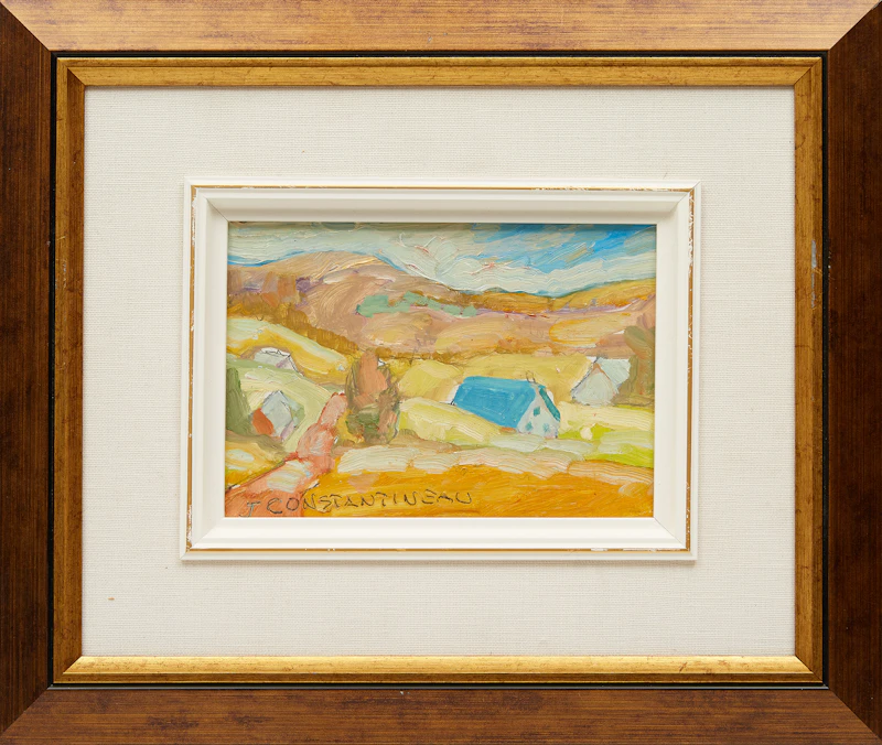 Jean Constantineau, Three Quebec Landscapes, three oils on masonite - view 7