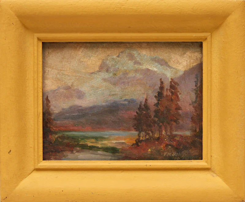 Frederic Marlett Bell-Smith, Mount Begbie Columbia River, B.C. , oil on board - view 2